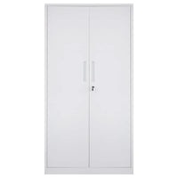 Armoire de rangement métallique verrouillable 75 pouces avec 4 étagères réglables et 2 portes magnétiques