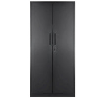 Armoire de rangement métallique verrouillable 75 pouces avec 4 étagères réglables et 2 portes magnétiques