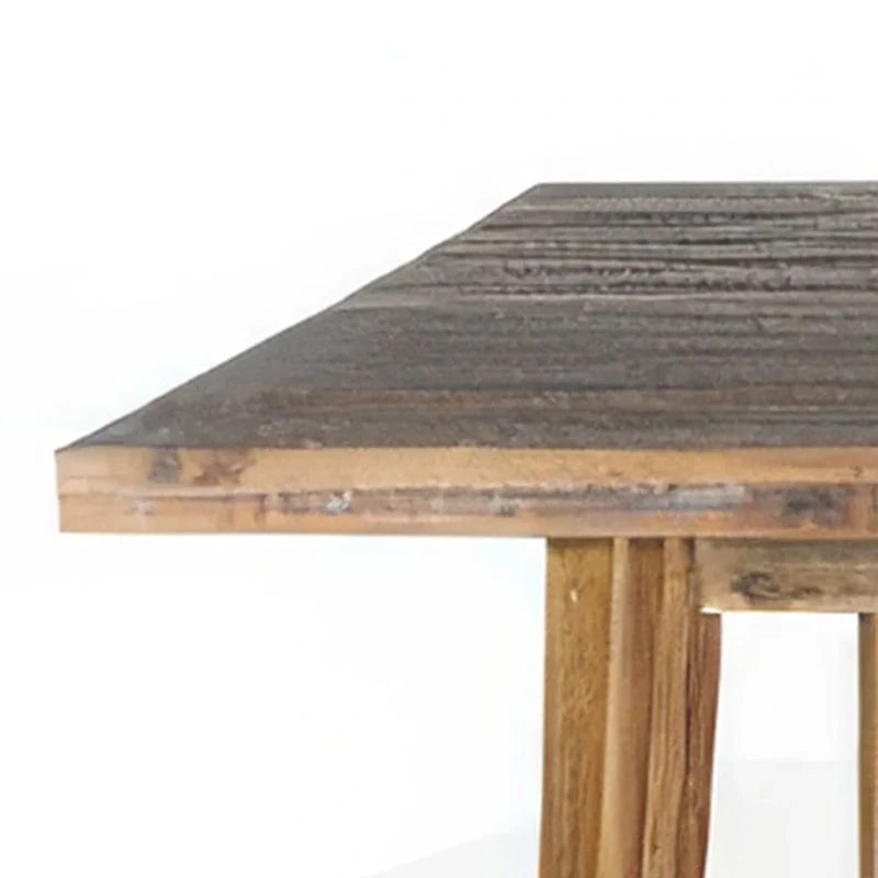 Table de salle à manger Kerry, bois d'acacia brun clair, plateau rectangulaire de 86 pouces