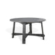 Rena Table à manger, ronde 54 pouces en bois d'acajou fumé noir à planches