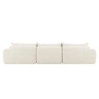 116-Canapé d'angle moderne en chenille avec mousse haute densité, aucun assemblage requis