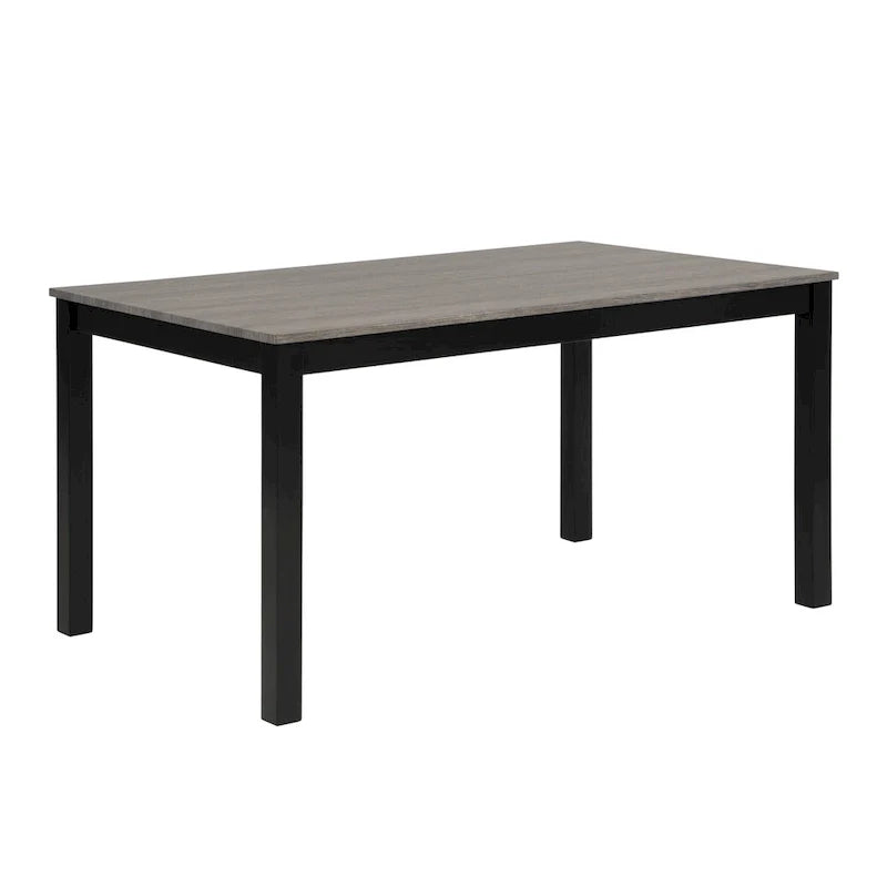 Ensemble de salle à manger 6 pièces, ensemble de salle à manger en bois avec table à manger rectangulaire, banc et 4 chaises rembourrées
