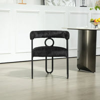 Chaise d'appoint moderne en PU pour le salon ou la salle à manger