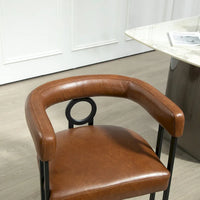 Chaise d'appoint moderne en PU pour le salon ou la salle à manger