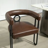 Chaise d'appoint moderne en PU pour le salon ou la salle à manger