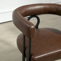 Chaise d'appoint moderne en PU pour le salon ou la salle à manger