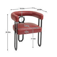 Chaise d'appoint moderne en PU pour le salon ou la salle à manger