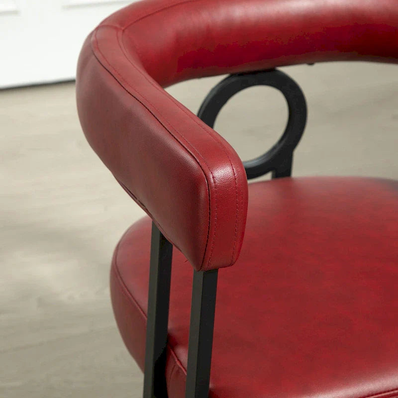 Chaise d'appoint moderne en PU pour le salon ou la salle à manger