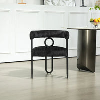 Chaise d'appoint moderne en PU pour le salon ou la salle à manger