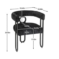 Chaise d'appoint moderne en PU pour le salon ou la salle à manger