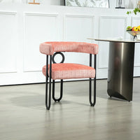 Chaise d'appoint moderne en PU pour le salon ou la salle à manger
