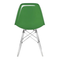 Chaise d'appoint de banquet en acrylique Dover avec pieds Eiffel pour intérieur, extérieur, maison, bureau, salon et cuisine