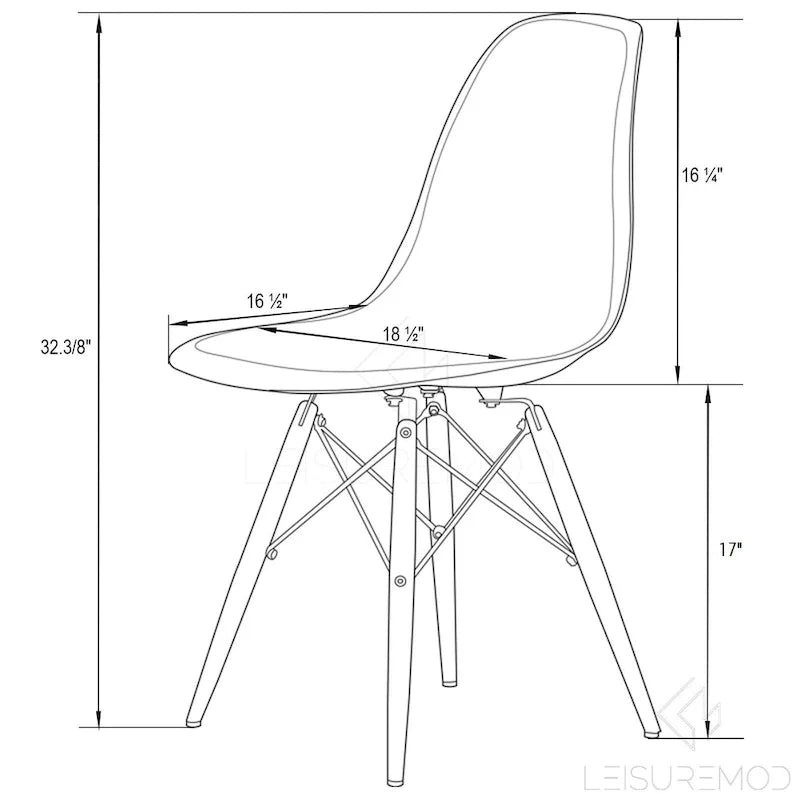 Chaise d'appoint de banquet en acrylique Dover avec pieds Eiffel pour intérieur, extérieur, maison, bureau, salon et cuisine
