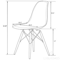 Chaise d'appoint de banquet en acrylique Dover avec pieds Eiffel pour intérieur, extérieur, maison, bureau, salon et cuisine