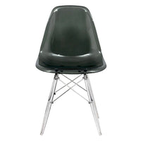 Chaise d'appoint de banquet en acrylique Dover avec pieds Eiffel pour intérieur, extérieur, maison, bureau, salon et cuisine