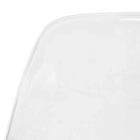 Chaise d'appoint de banquet en acrylique Dover avec pieds Eiffel pour intérieur, extérieur, maison, bureau, salon et cuisine