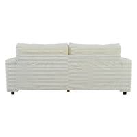 Canapé-lit sectionnel surdimensionné Roomfitters avec chaise longue, en velours côtelé avec ports USB et porte-gobelets
