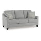 Canapé-lit Lebo Queen Size, gris, matelas pliant en mousse à mémoire de forme