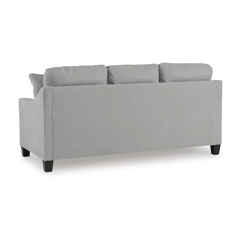 Canapé-lit Lebo Queen Size, gris, matelas pliant en mousse à mémoire de forme