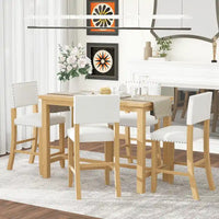 Table de salle à manger hauteur comptoir 5 pièces avec 4 chaises