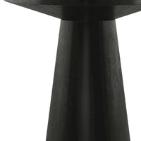 Table d'appoint piédestal ronde moderne en bois massif Vitten de Furniture of America