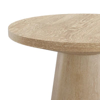 Table d'appoint piédestal ronde moderne en bois massif Vitten de Furniture of America