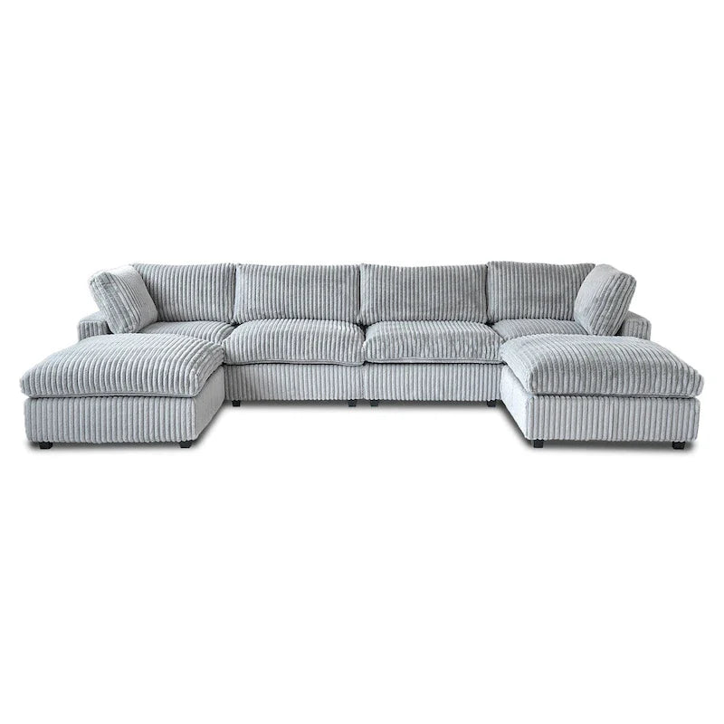 Canapé sectionnel modulable 157.48, canapé-lit moderne à assise profonde pour salon