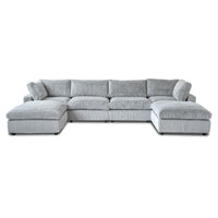 Canapé sectionnel modulable 157.48, canapé-lit moderne à assise profonde pour salon