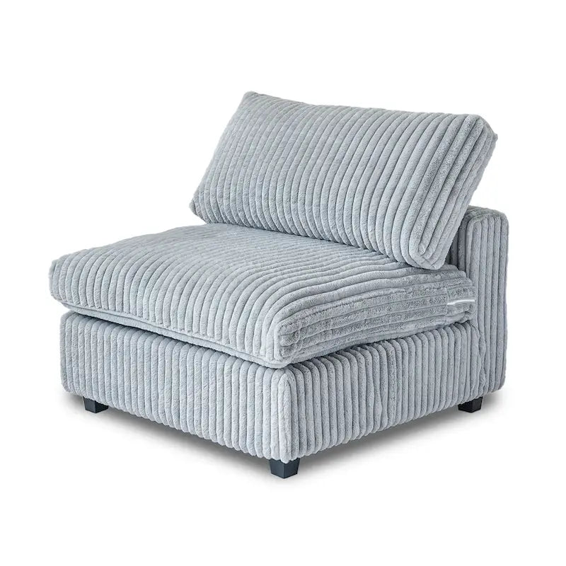 Canapé sectionnel modulable 157.48, canapé-lit moderne à assise profonde pour salon