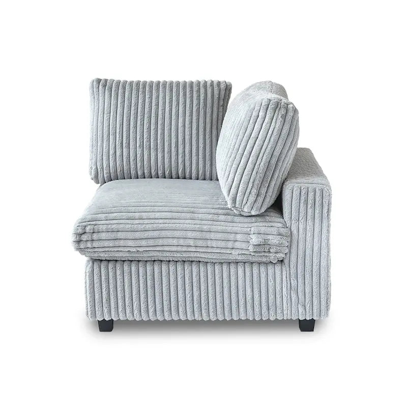 Canapé sectionnel modulable 157.48, canapé-lit moderne à assise profonde pour salon