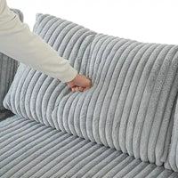 Canapé sectionnel modulable 157.48, canapé-lit moderne à assise profonde pour salon