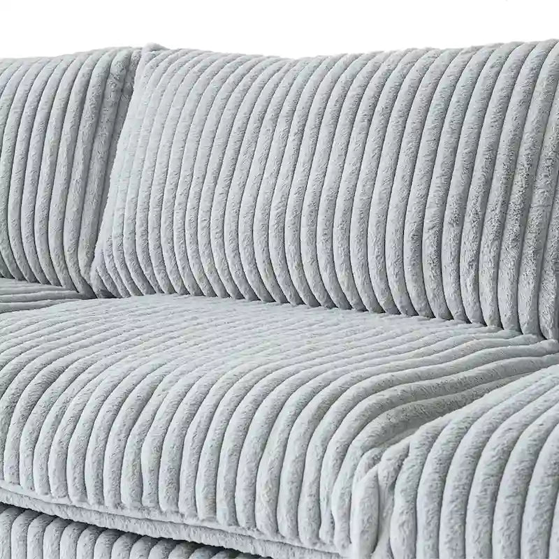 Canapé sectionnel modulable 157.48, canapé-lit moderne à assise profonde pour salon