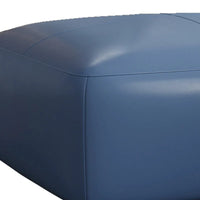Ottoman en cuir véritable, Pouf rembourré pour salon