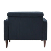 Fauteuils d'appoint modernes rembourrés, larges fauteuils en velours côtelé pour le salon