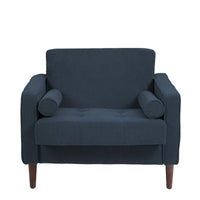 Fauteuils d'appoint modernes rembourrés, larges fauteuils en velours côtelé pour le salon