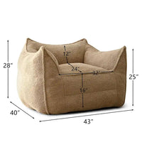 Canapé paresseux canapé de salon pouf poire