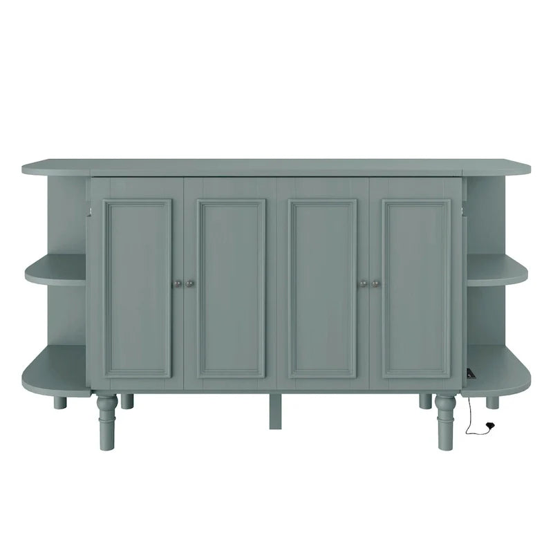 Lit escamotable de ferme, lit pliant plateforme, lit escamotable convertible de style commode/cube avec étagères incurvées et station de recharge