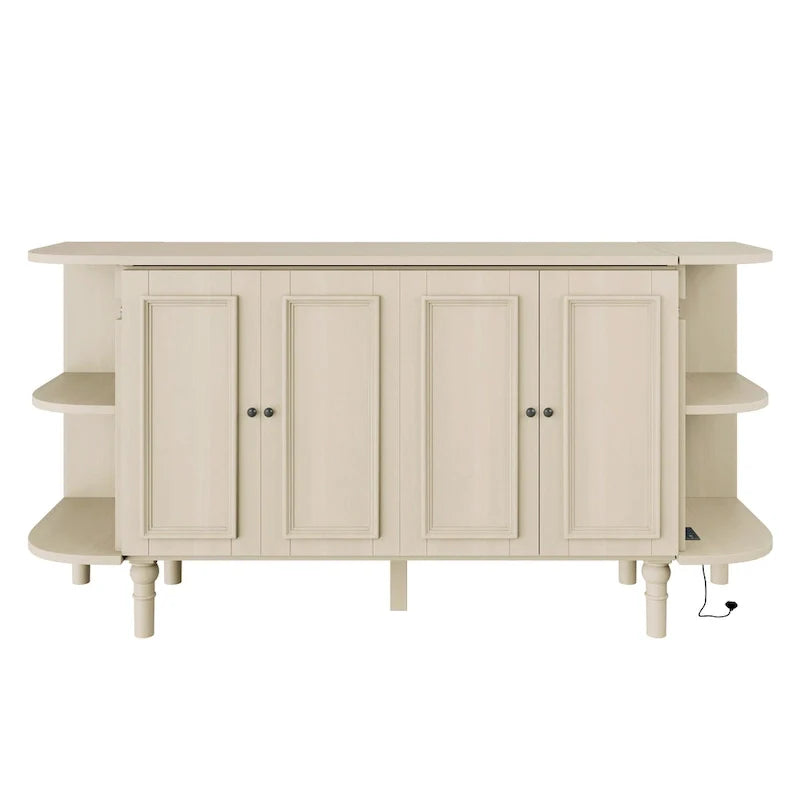 Lit escamotable de ferme, lit pliant plateforme, lit escamotable convertible de style commode/cube avec étagères incurvées et station de recharge
