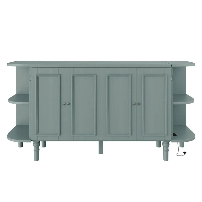Lit escamotable de ferme, lit pliant plateforme, lit escamotable convertible de style commode/cube avec étagères incurvées et station de recharge