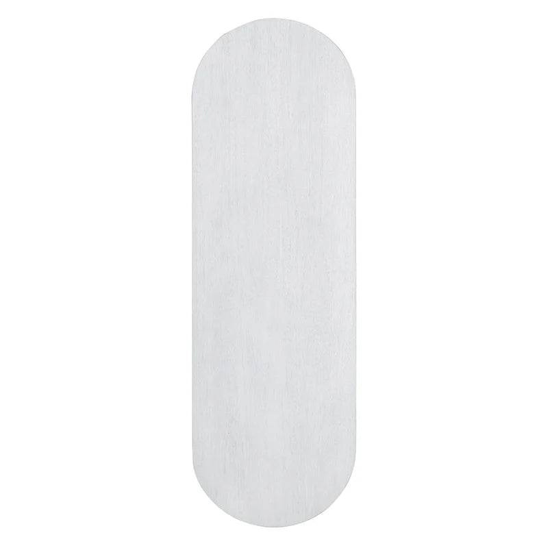 Console élégante et minimaliste avec bords arrondis et étagère robuste pour entrée