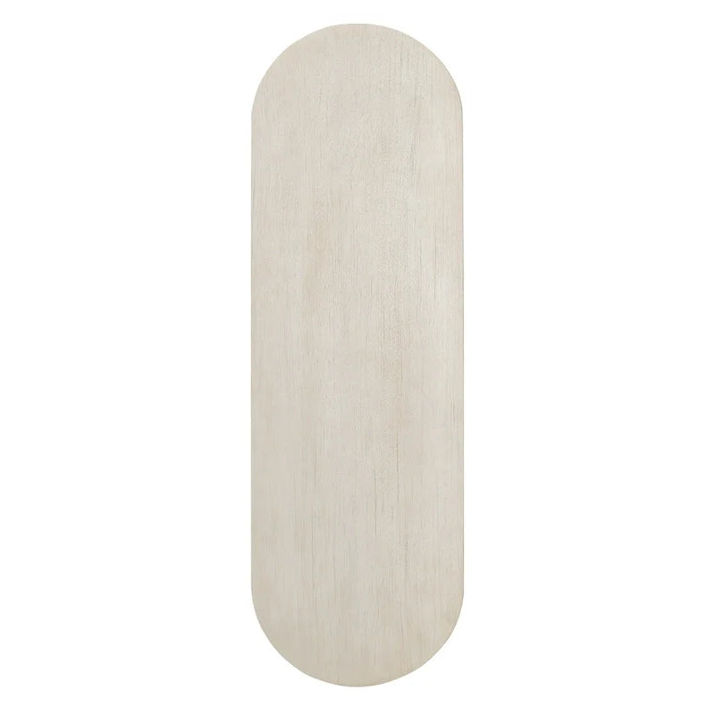 Console élégante et minimaliste avec bords arrondis et étagère robuste pour entrée