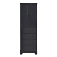 Armoire de rangement à 2 portes et 4 tiroirs pour salle de bain ou bureau