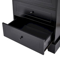 Armoire de rangement à 2 portes et 4 tiroirs pour salle de bain ou bureau