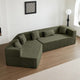 Canapé modulable surdimensionné minimaliste confortable en polyester 127,5, livré compressé