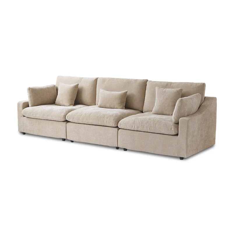 Canapés modulaires sectionnels, Canapés profonds minimalistes et confortables en duvet pour bureau et appartement