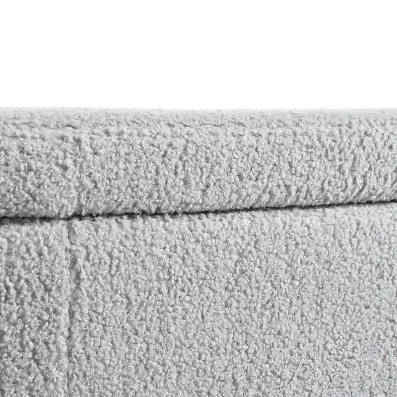 Banc de rangement ovale pour salon, chambre, pied de lit