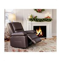 Fauteuil releveur électrique en cuir avec chaleur & massage