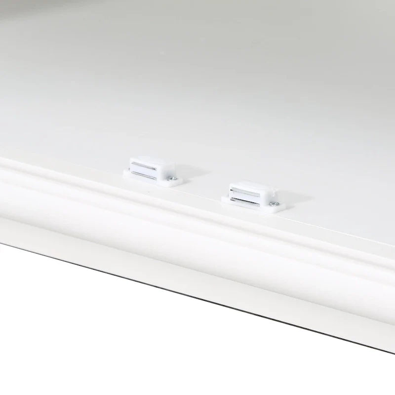 Vitrine haute de 75,25 po avec portes vitrées doubles, bahut de style traditionnel
