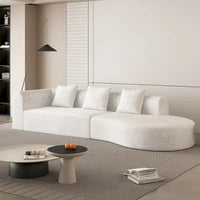 123.2 Sofa Sectionnel 4 Places Cloud en Velours Côtelé