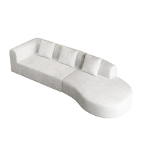 123.2 Sofa Sectionnel 4 Places Cloud en Velours Côtelé